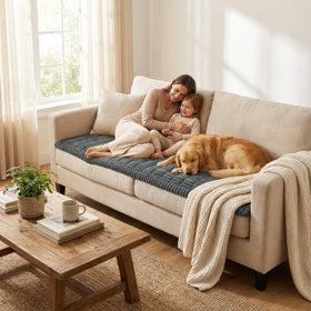 Smiry machine washable slipcover remains vibrant after washing.