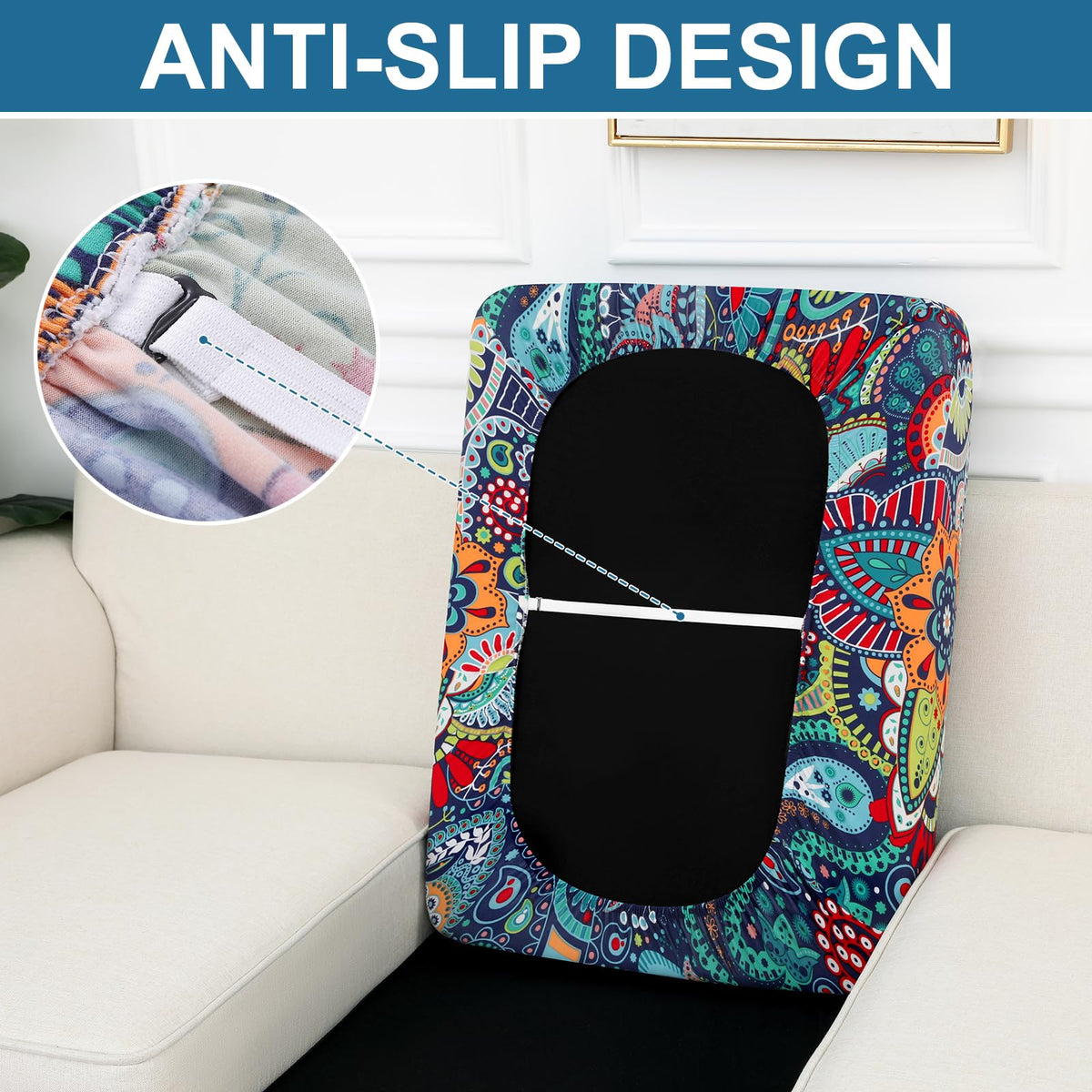 Smiry blue-green cushion cover outdoor indoor use showcases durability