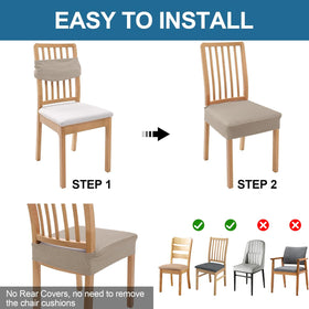 Smiry dining chair seat covers machine washable for easy cleanup