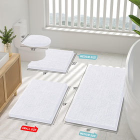 Smiry extra-soft shag bath mat close-up highlighting fluffy fibers