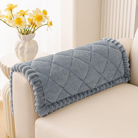 Smiry fuzzy couch cover for dogs with non-slip grip protects your sofa