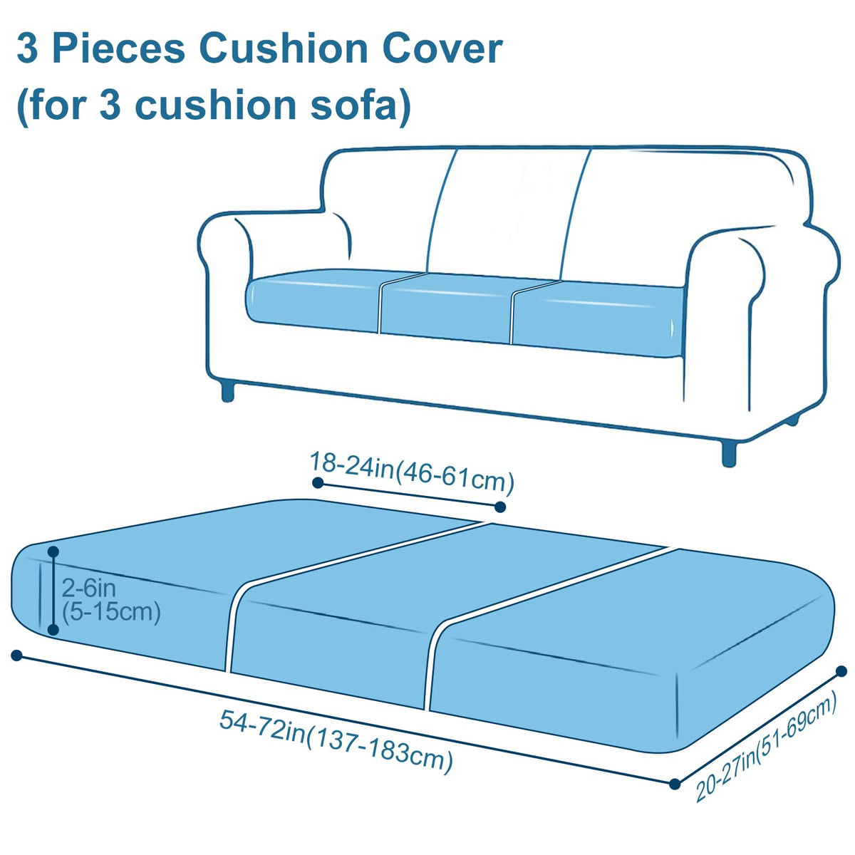 Smiry grey 3-pack cushions provide coordinated protection for multiple seats.