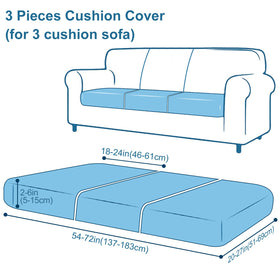 Smiry grey 3-pack cushions provide coordinated protection for multiple seats.