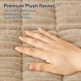 Smiry khaki fabric color blends with decor while protecting upholstery