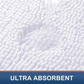 Smiry machine washable bath mat in action with washing cycle