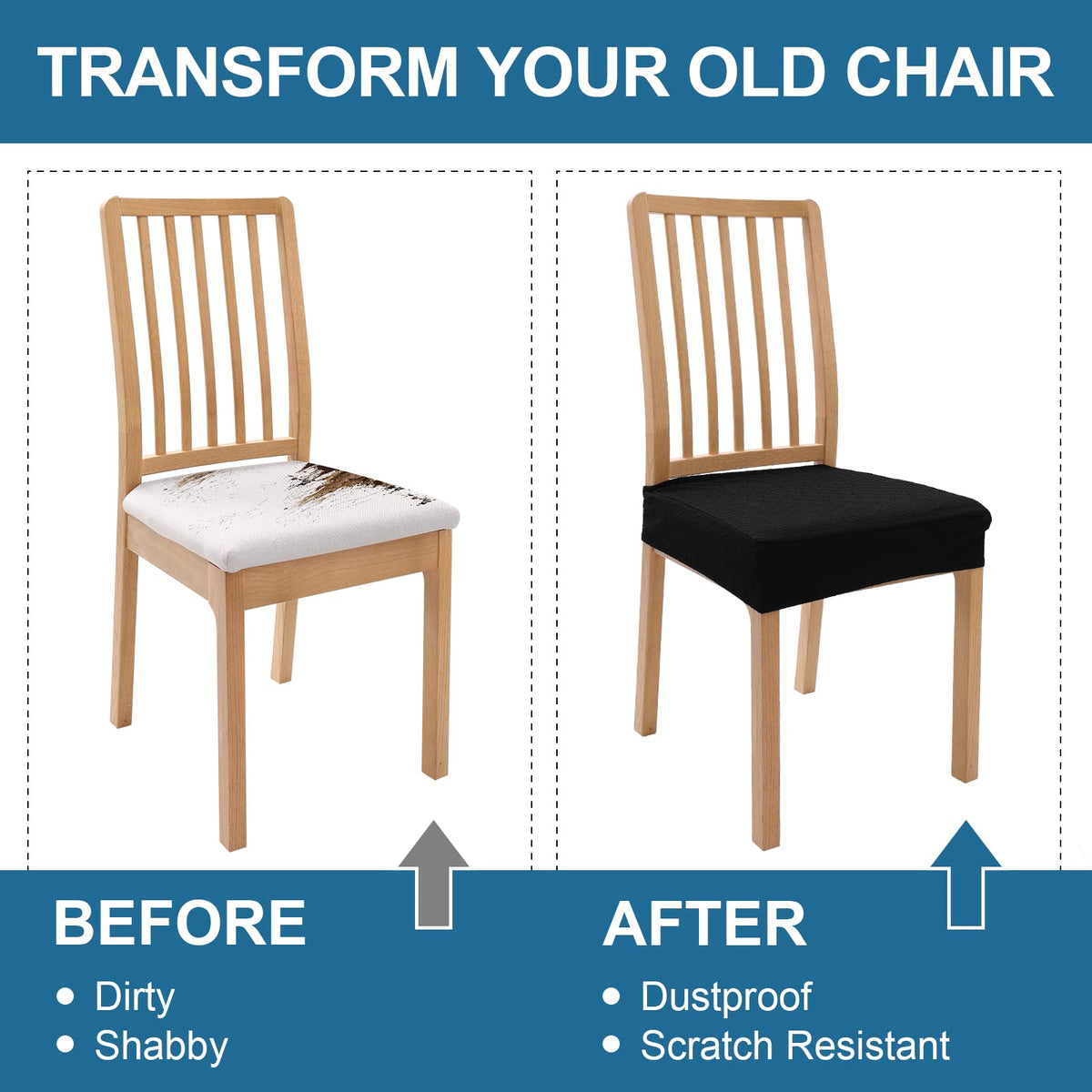Smiry machine washable seat covers for quick cleanup.