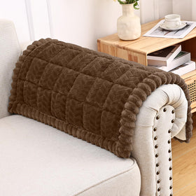 Smiry non-slip armrest cover on sofa showing secure grip for relaxed lounging