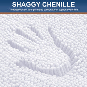 Smiry non-slip backing bath rug with textured underside