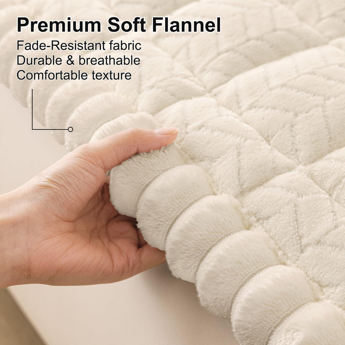 Smiry granular backing prevents slipping on your sofa.