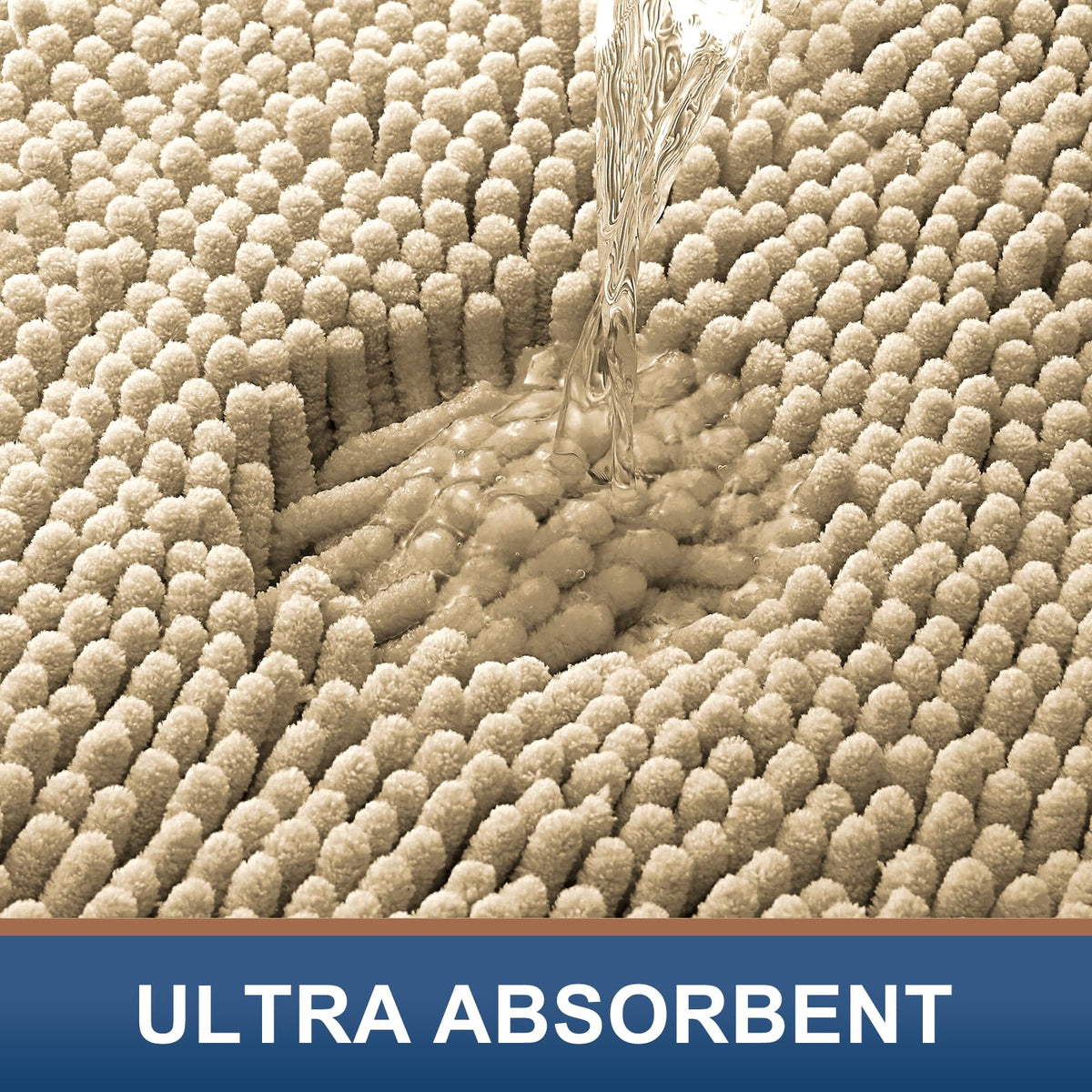 Smiry non-slip mesh PVC backing keeps the mat in place during daily use