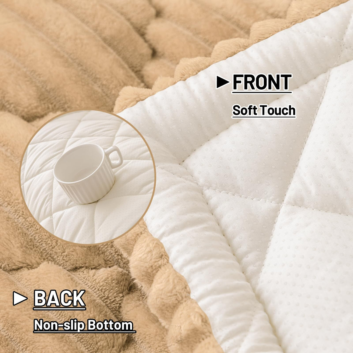 Smiry couch cover is easy to clean and machine washable