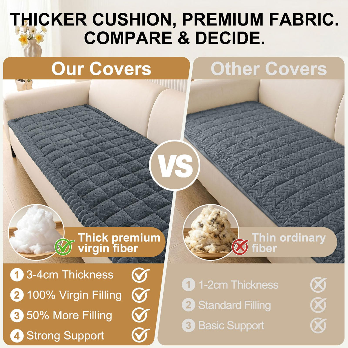 Smiry pet-friendly design endures paws and spills while staying comfy.