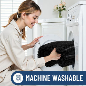 Smiry plush mat suits tub, shower, or bedroom for warm, inviting décor.