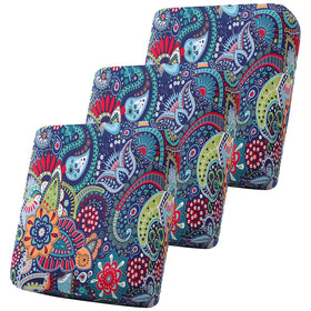 Smiry printed cushion cover blue-green close-up protects sofa from stains