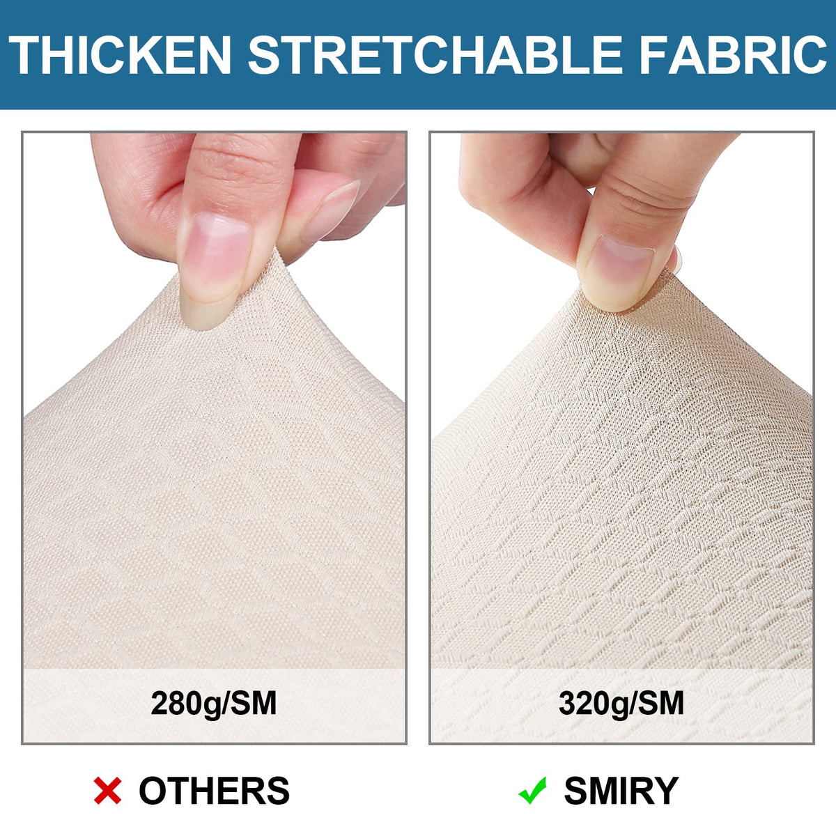 Smiry rear-gap design illustration for chair cushions without removing cushions.