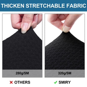Smiry rear-gap design seat covers slip on easily.
