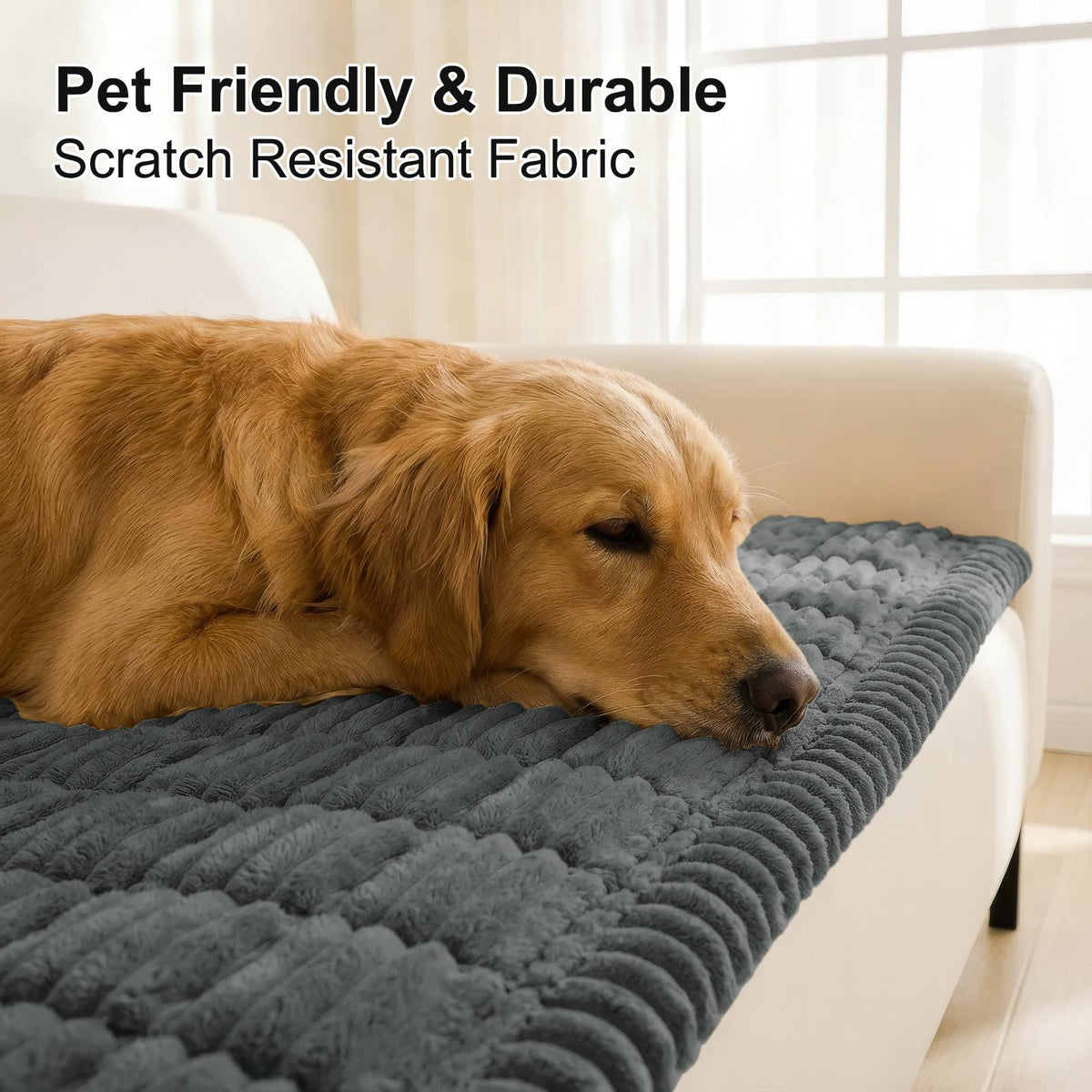 Smiry thick soft sofa slipcover adds comfort and durability.