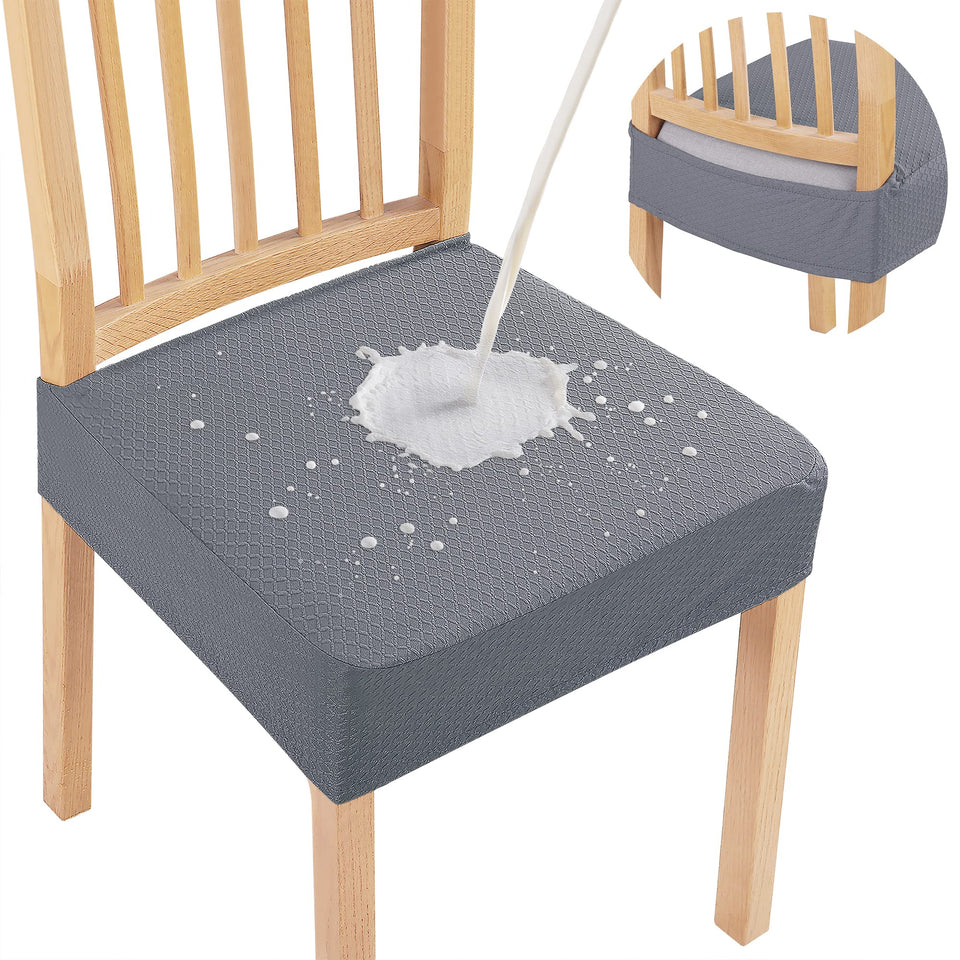 Smiry waterproof seat covers front view protecting dining chair from spills