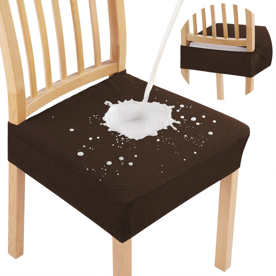 Smiry waterproof seat covers protecting dining chairs from spills and stains