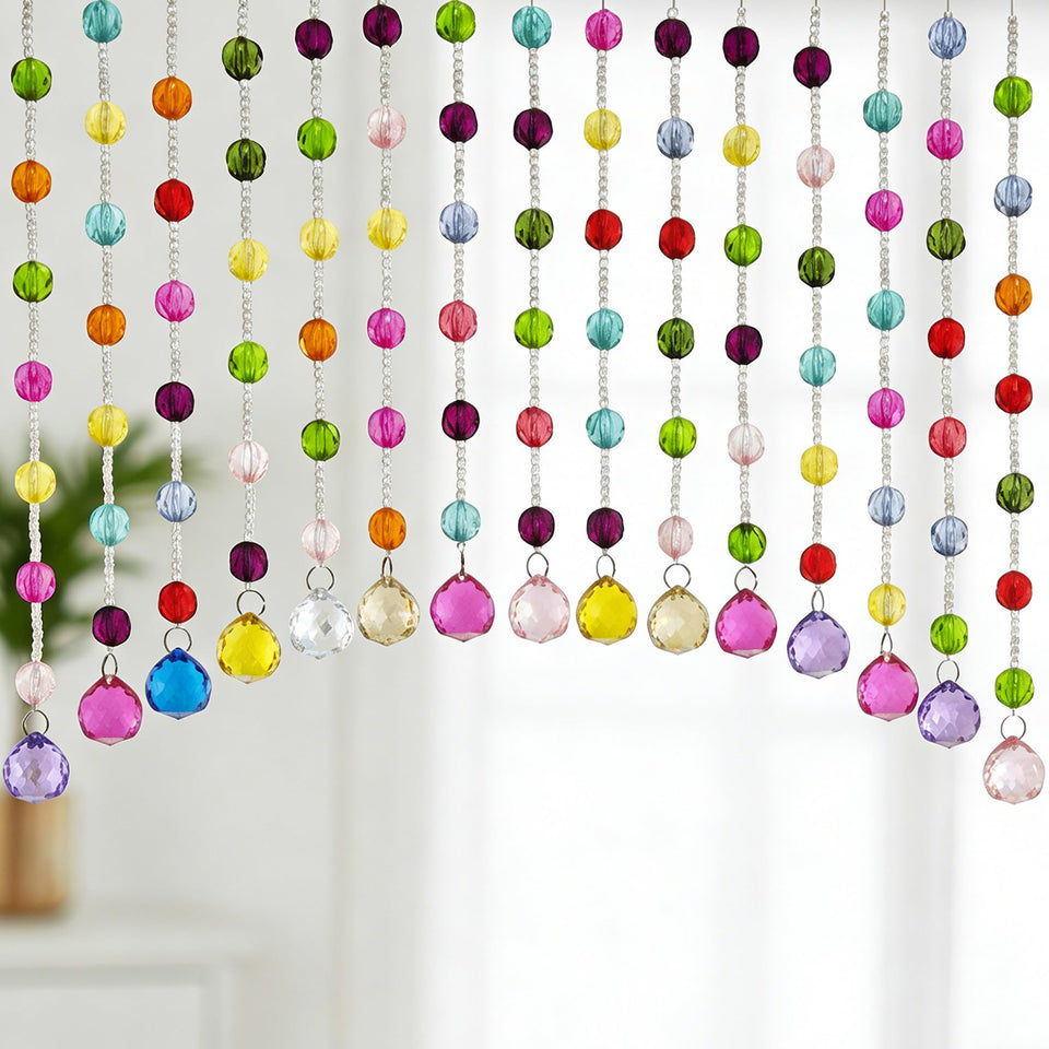 Smongdelis arched door curtain beads add a decorative boho touch to any doorway.