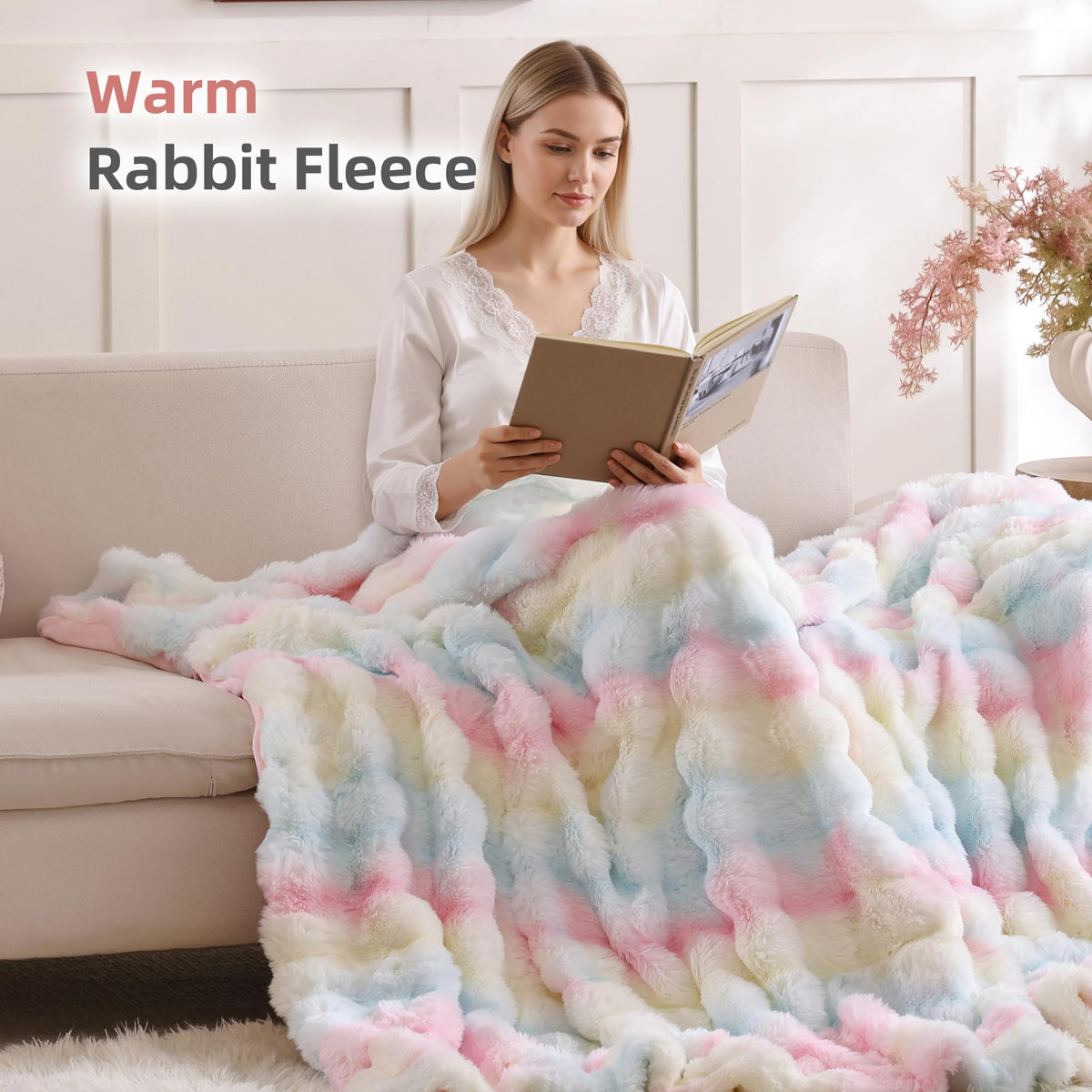 Smoofy 600gsm front plush layer delivers cloud-like softness.