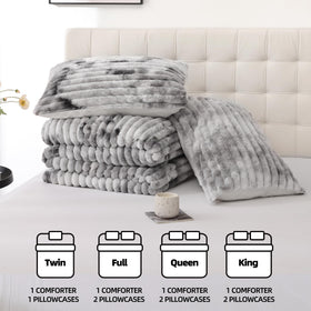 Smoofy tie-dye grey aesthetics upgrade bedroom decor