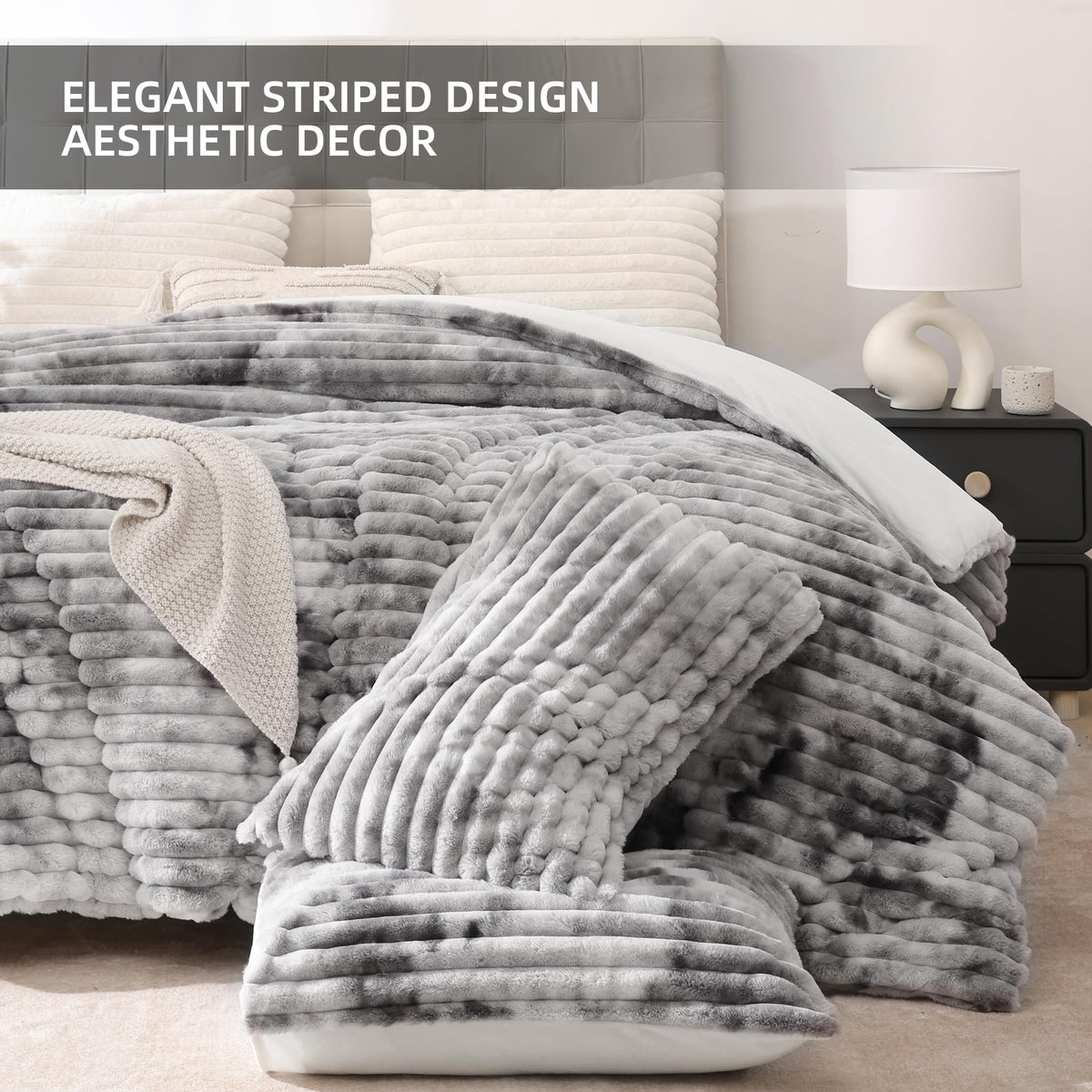 Smoofy flannel side close-up emphasizes extra warmth and soft feel