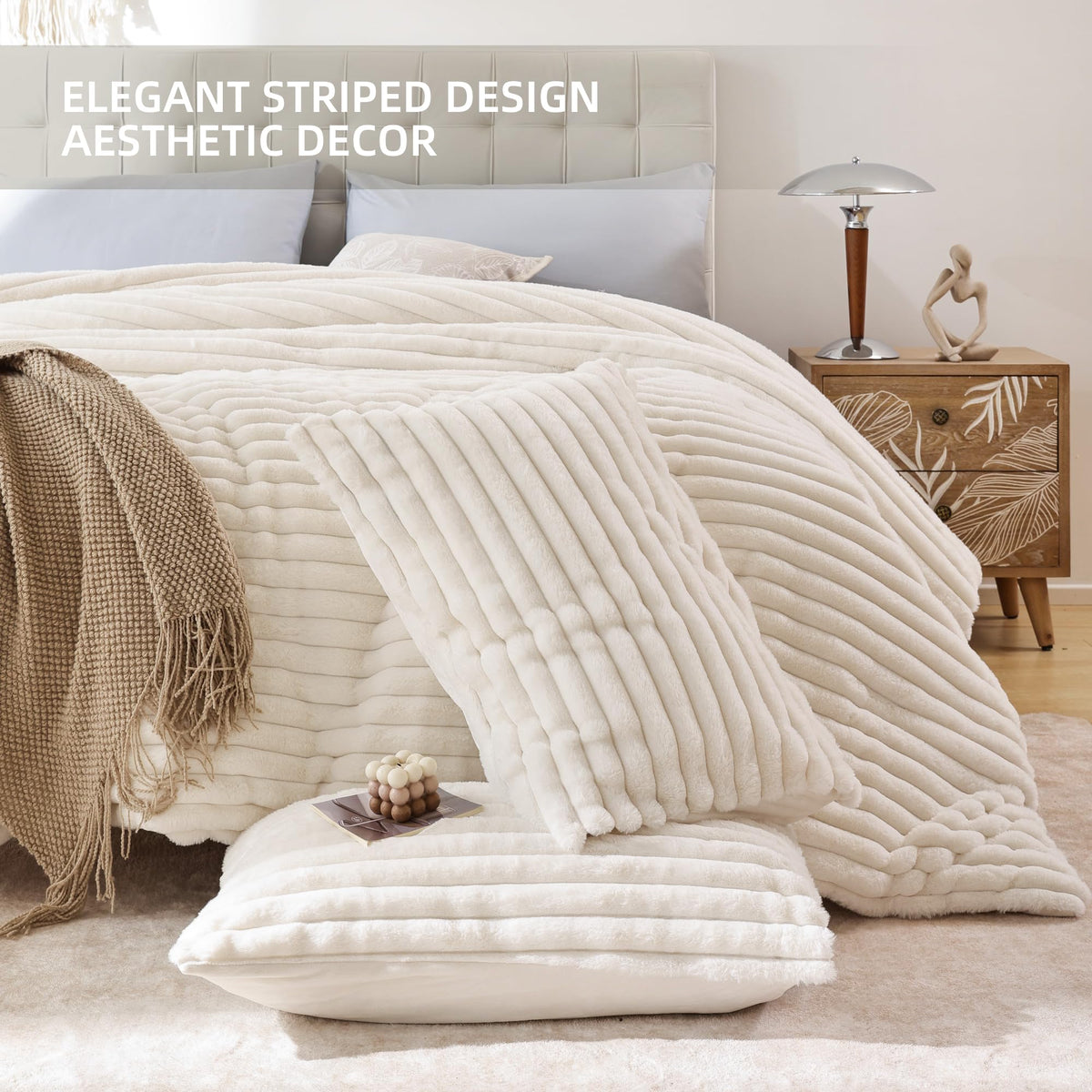 Smoofy fluffy twin comforter with flannel side for extra warmth