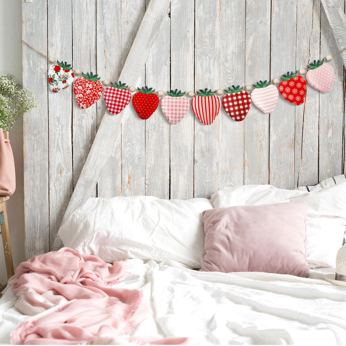SmoothNovelty natural wooden beads detail complements rustic or farmhouse-inspired interiors