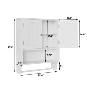 Smuxee compact bathroom cabinet in situ over the toilet for space efficiency.