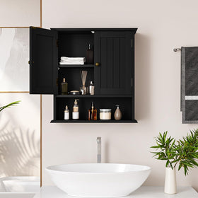 Moisture-resistant finish supports daily bathroom use.
