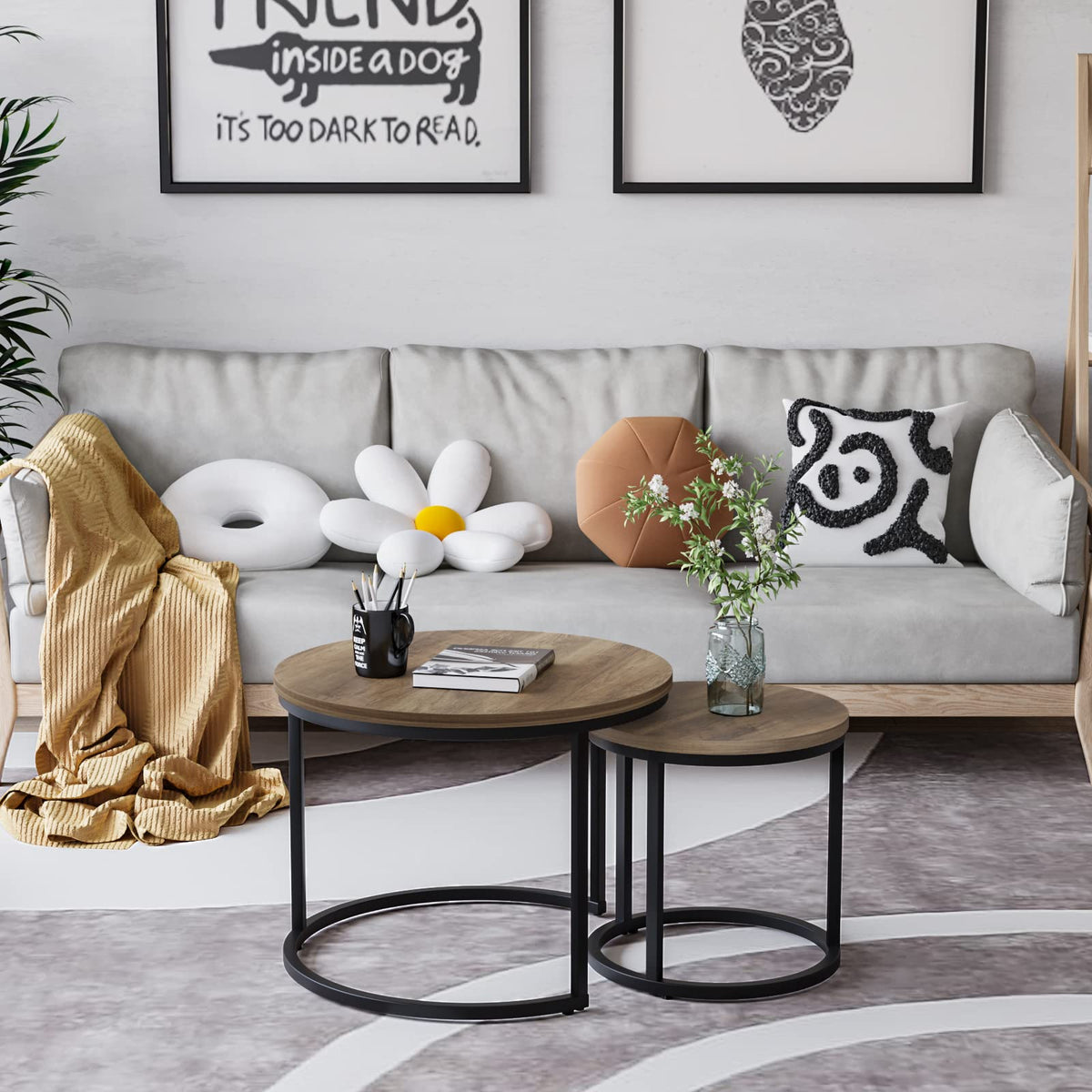 Smuxee wood grain top complements modern and industrial interiors seamlessly.