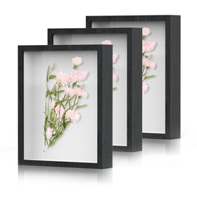 SMZCTYI shadow box 8x10 deep wood frame highlights cherished photos.