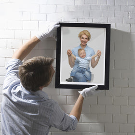 SMZCTYI shadow box glass-front display offers clear keepsake visibility.