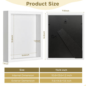 SMZCTYI shadow box back panel is removable for easy item placement