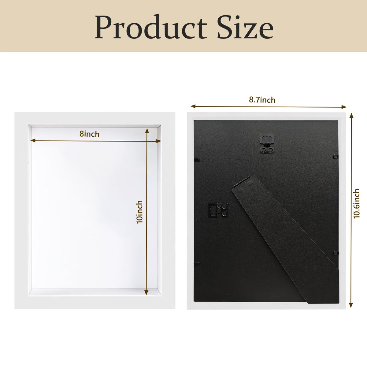 SMZCTYI shadow box frame showcasing photos and small crafts for decor