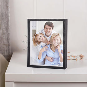 SMZCTYI shadow box arrives with protective corners for safe shipping.
