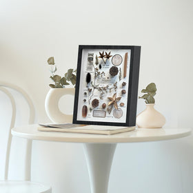 SMZCTYI shadow box side-angled view shows sturdy craftsmanship.