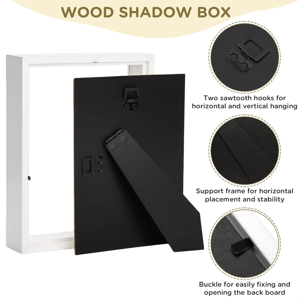 SMZCTYI versatile hanging options for vertical or horizontal wall display