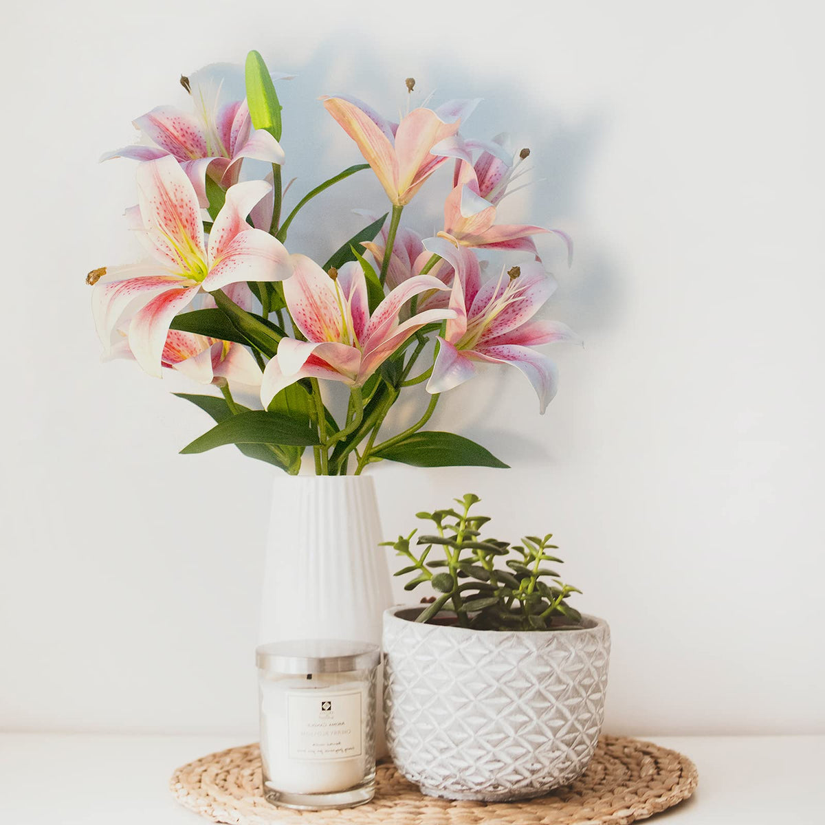 SNAIL GARDEN artificial lily no maintenance with no watering or fragrance