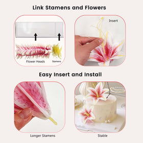 SNAIL GARDEN fade-resistant silk lily heads stay vibrant in indoor or outdoor displays.