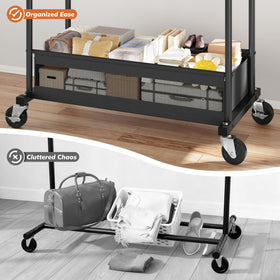 Snhomee durable wheels enable smooth, versatile movement around your space