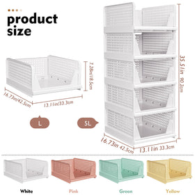 SNSLXH foldable closet storage basket demonstrates easy setup and space-saving design.