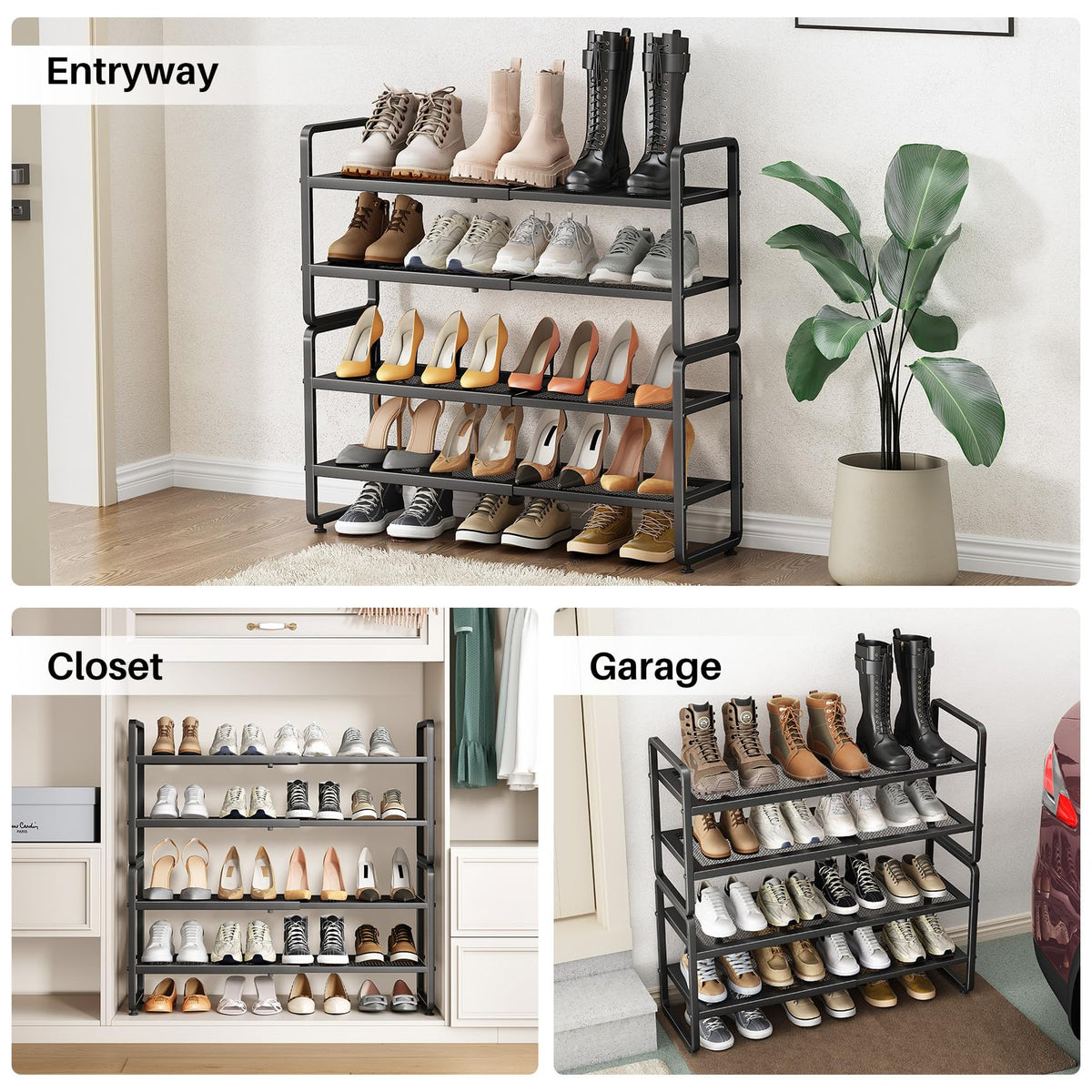 SNTD versatile for closet, garage, and entryway storage.