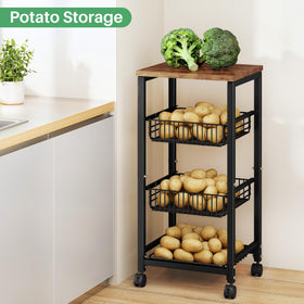 SNTD four-tier stand maximizes kitchen storage without clutter