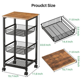 SNTD pull-out baskets keep produce easy to reach and visible