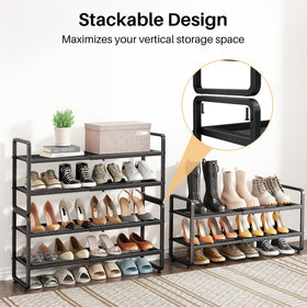 SNTD Shoe Rack anti-sag structure keeps shape on uneven floors