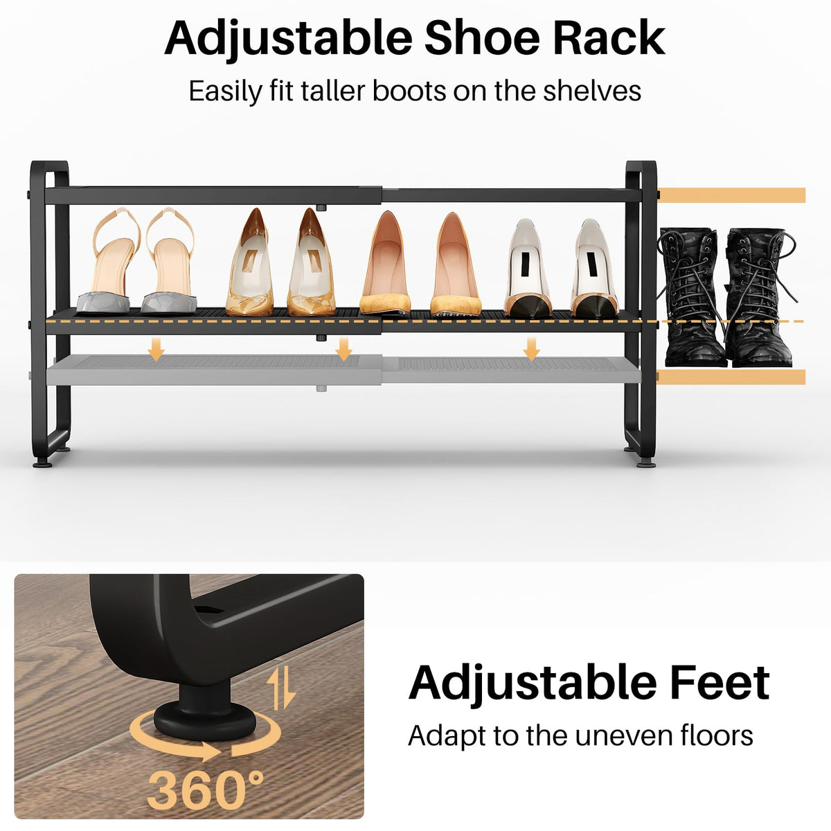 SNTD Shoe Rack easy assembly with quick setup guide