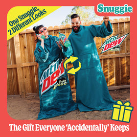 Large 71x54 inch Snuggie blanket size fits most adults