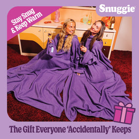Snuggie hands-free warmth with roomy sleeves for gaming or reading.